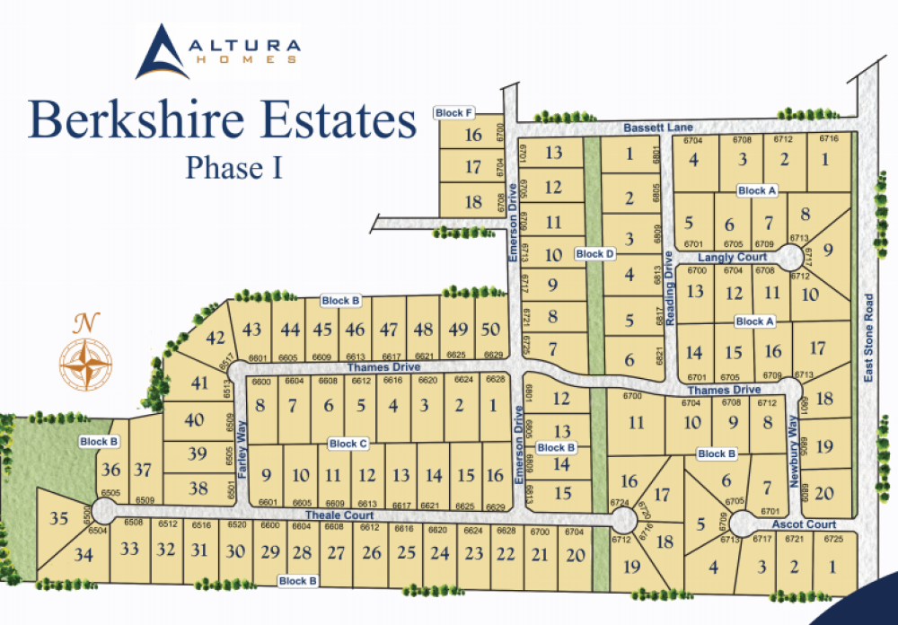 Berkshire Estates development plans in Mesquite, TX